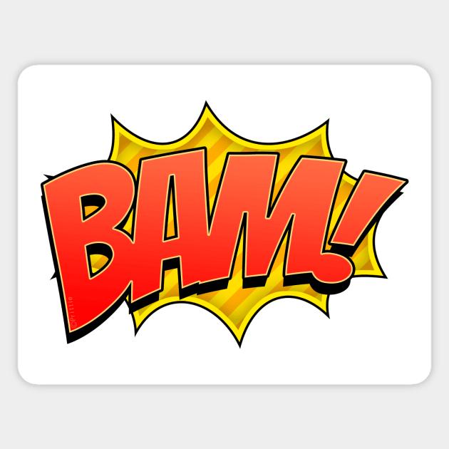 Bam Comic Book Emoji Sticker by SeattleDesignCompany